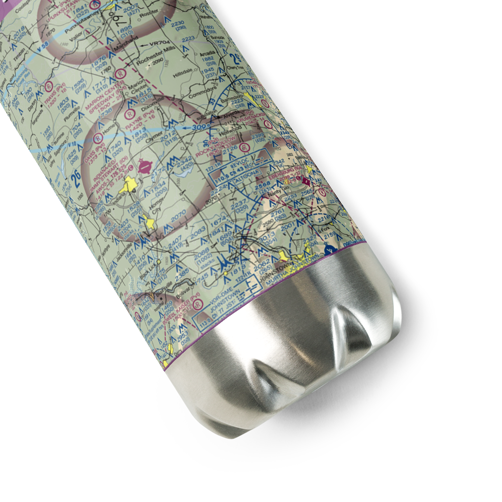Downes Airport (PS39) VFR Sectional Water Bottle 