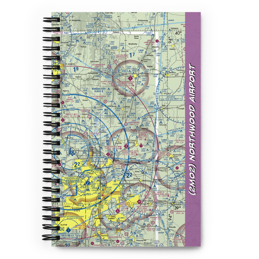 Northwood Airport (2MO2) VFR Sectional Notebook 