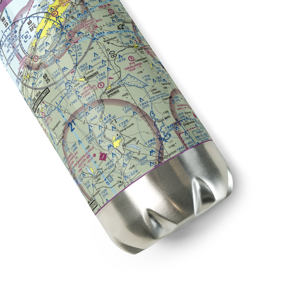 Morton's Airport (PS64) VFR Sectional Water Bottle 