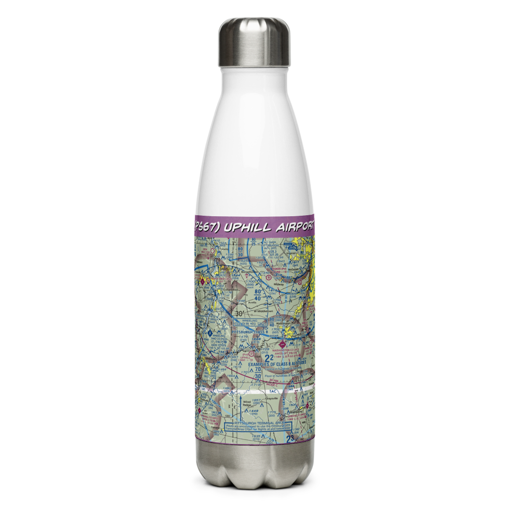 Uphill Airport (PS67) VFR Sectional Water Bottle 