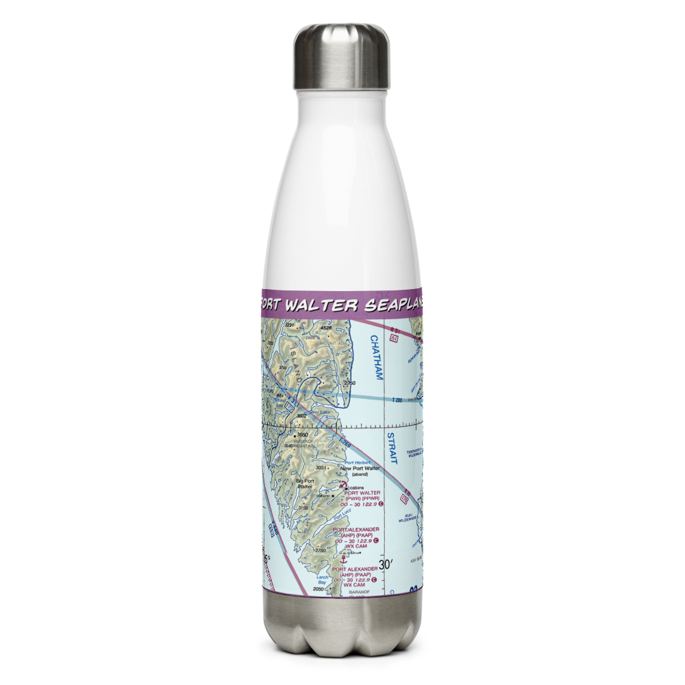 Port Walter Seaplane Base (PWR) VFR Sectional Water Bottle 