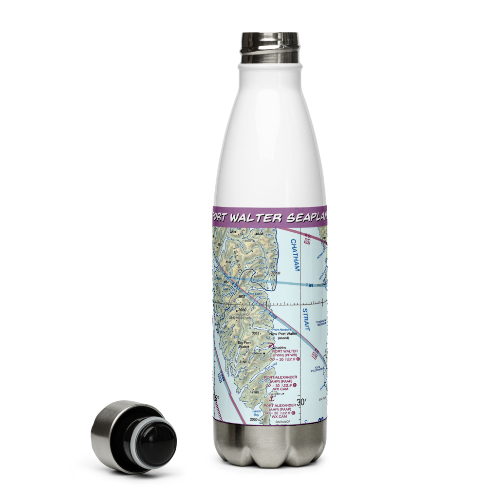Port Walter Seaplane Base (PWR) VFR Sectional Water Bottle 