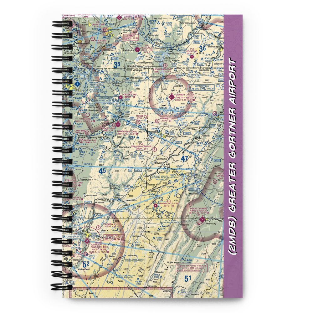 Greater Gortner Airport (2MD8) VFR Sectional Notebook 