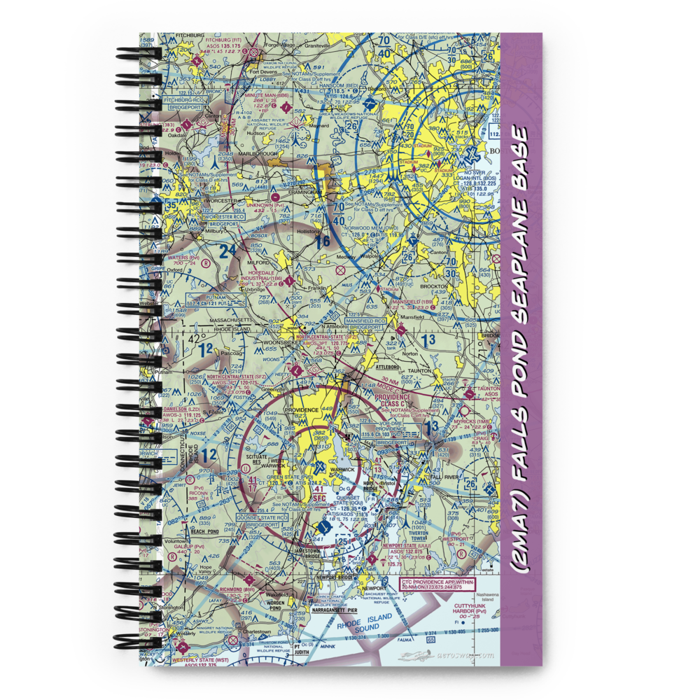 Falls Pond Seaplane Base (2MA7) VFR Sectional Notebook 