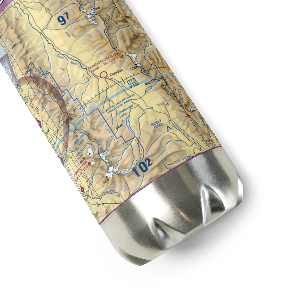 Condon US Forest Service Airport (S04) VFR Sectional Water Bottle 