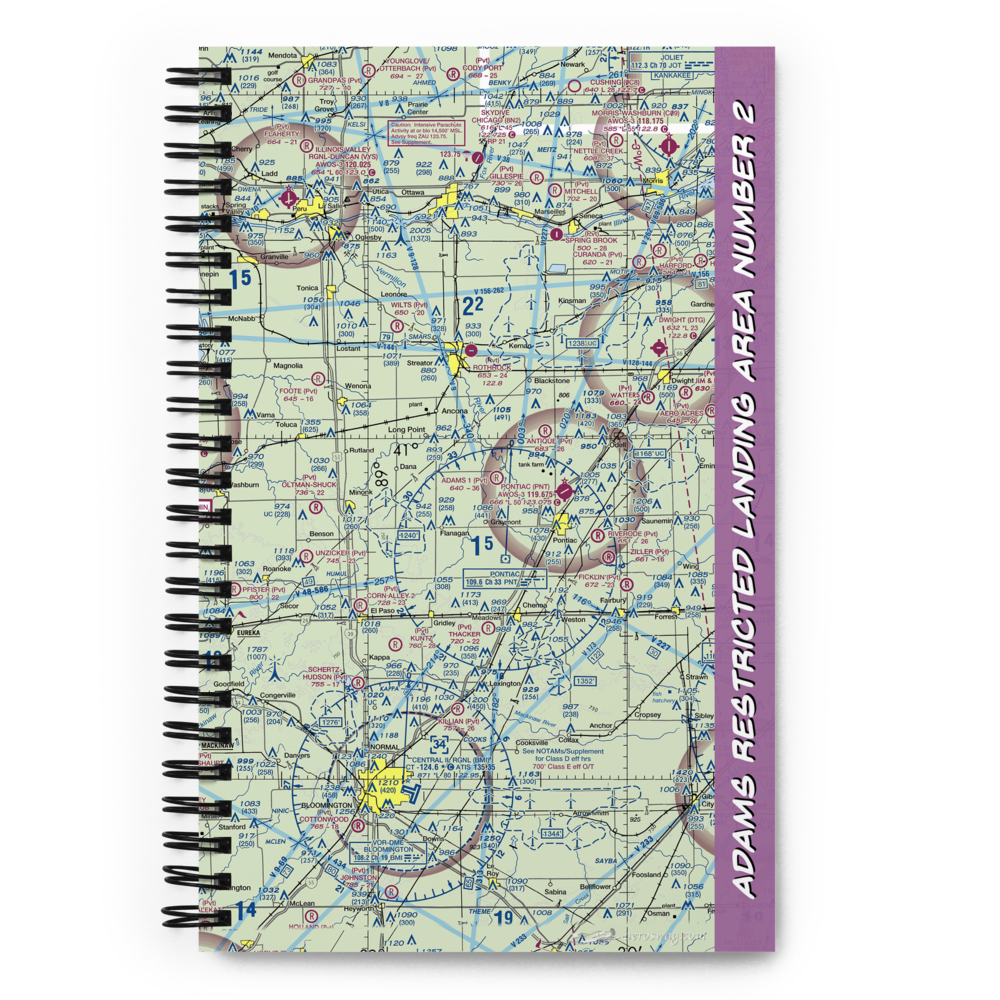 Adams Restricted Landing Area Number 2 (2LL7) VFR Sectional Notebook 