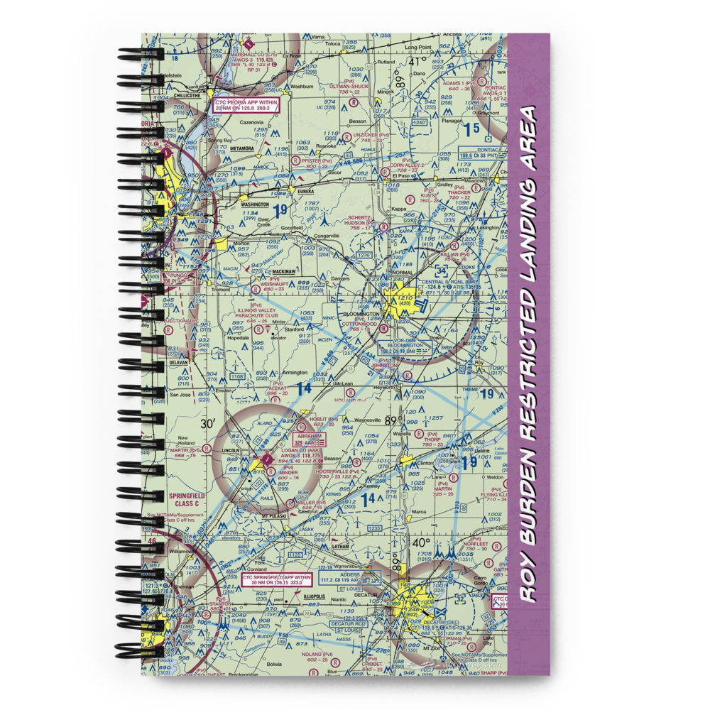 Roy Burden Restricted Landing Area (2LL3) VFR Sectional Notebook 