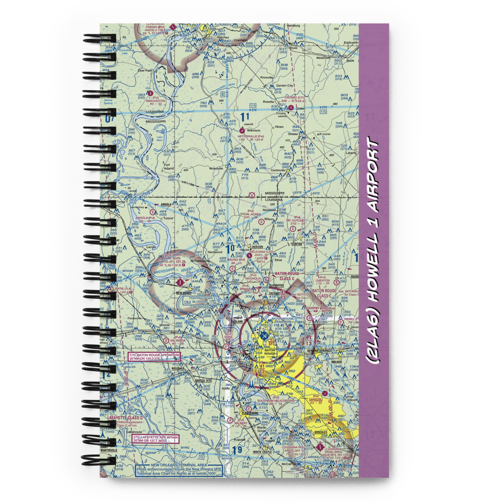 Howell 1 Airport (2LA6) VFR Sectional Notebook 