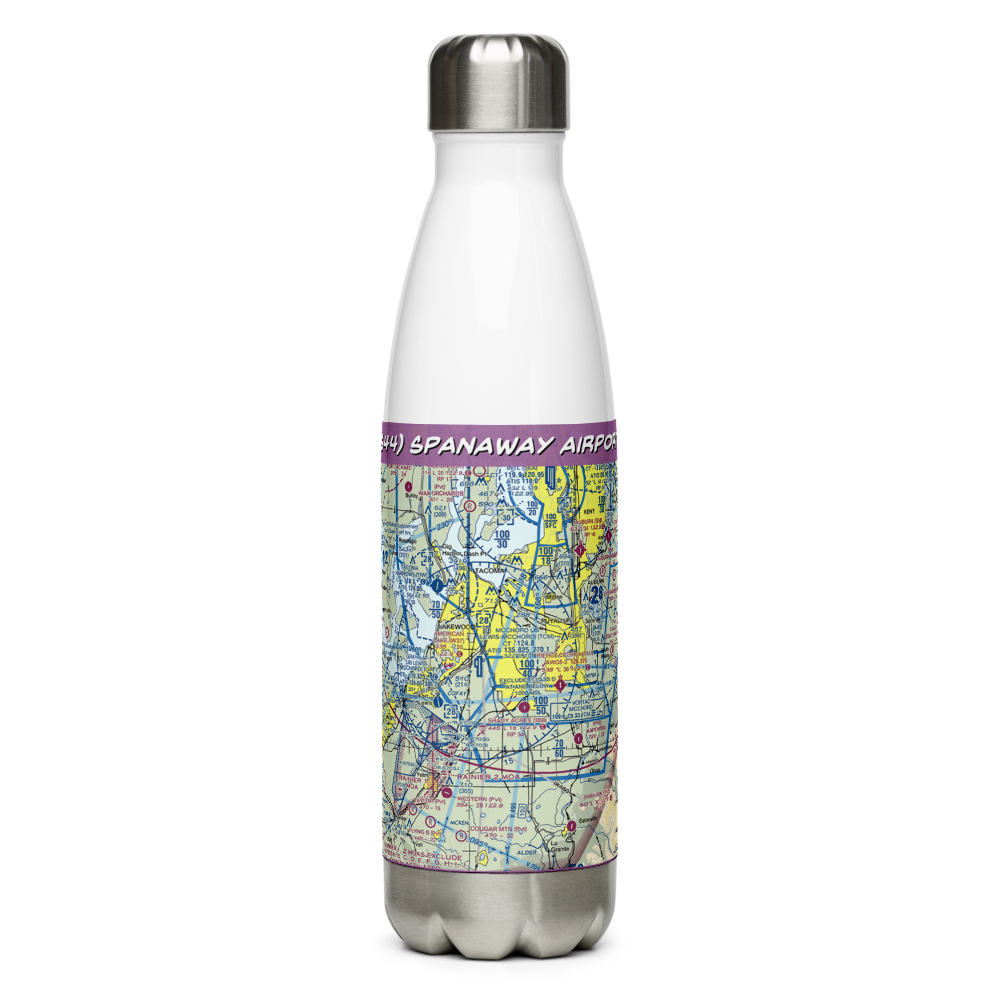 Spanaway Airport (S44) VFR Sectional Water Bottle 