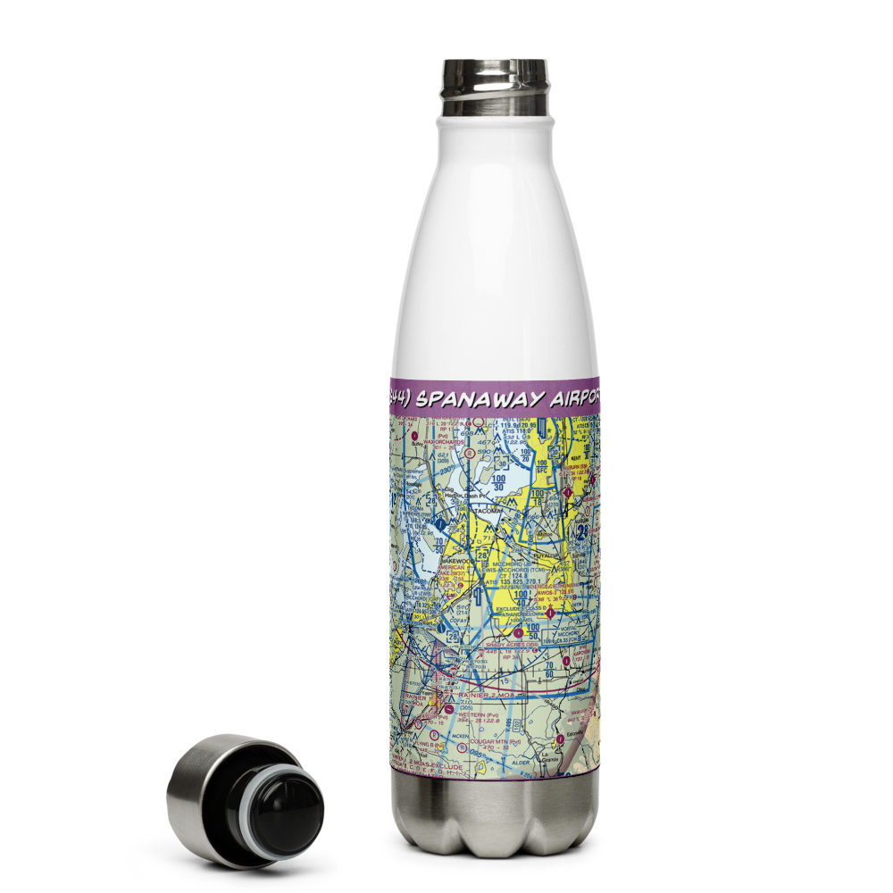 Spanaway Airport (S44) VFR Sectional Water Bottle 