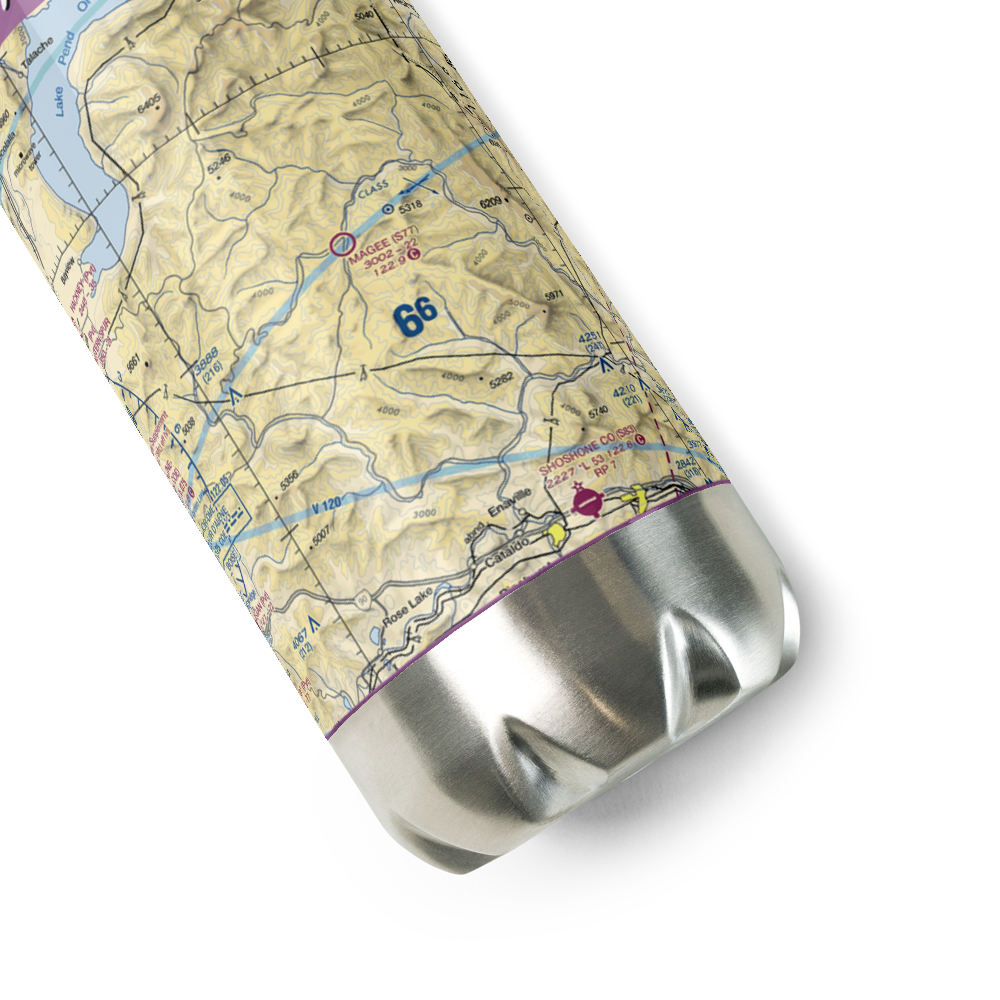 Magee Airport (S77) VFR Sectional Water Bottle 