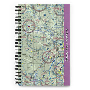Rush Airport (2KS1) VFR Sectional Notebook