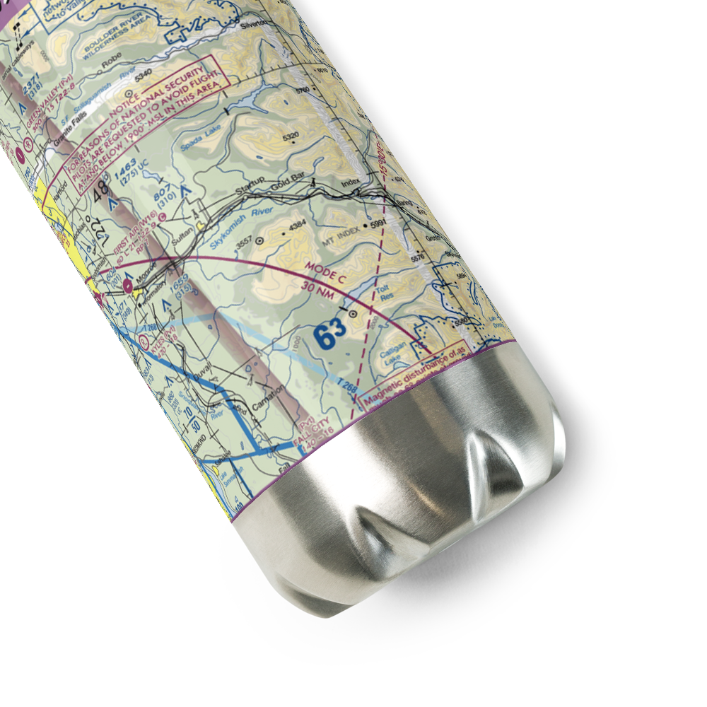 Sky Harbor Airport (S86) VFR Sectional Water Bottle 