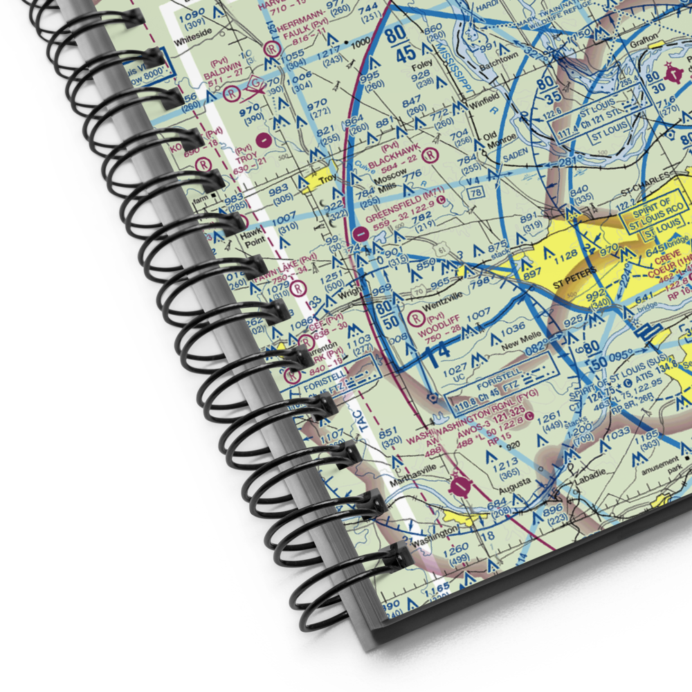 Low and Slow Airport (2IL6) VFR Sectional Notebook 