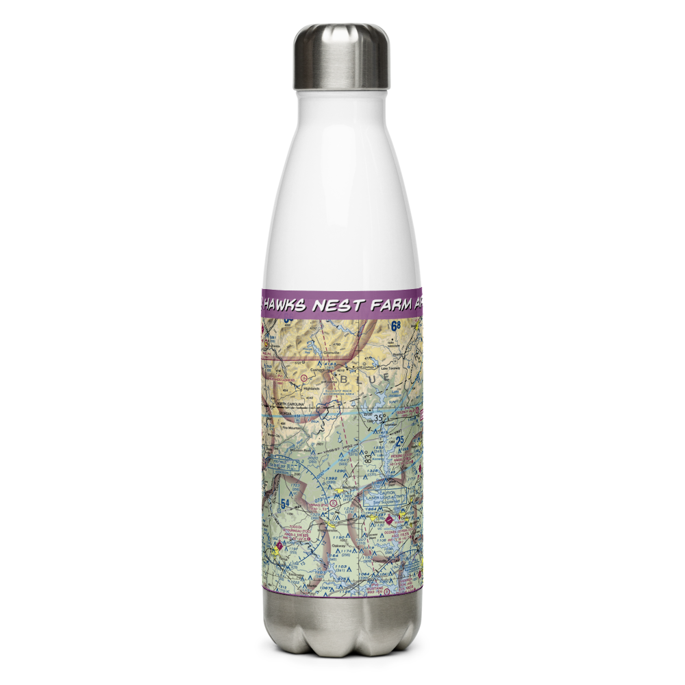 Hawks Nest Farm Airport (SC26) VFR Sectional Water Bottle 