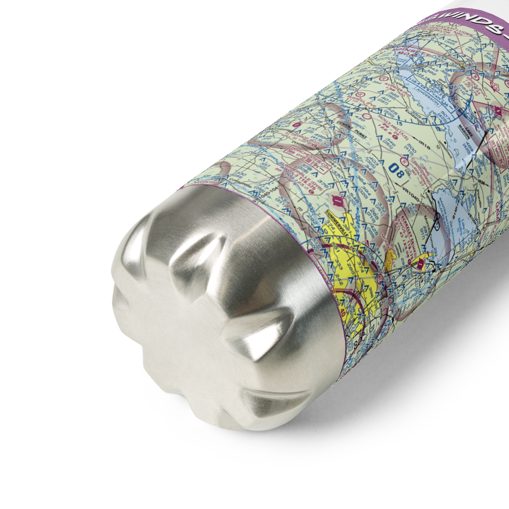 Crosswinds-Wilson Private Airport (SC37) VFR Sectional Water Bottle 