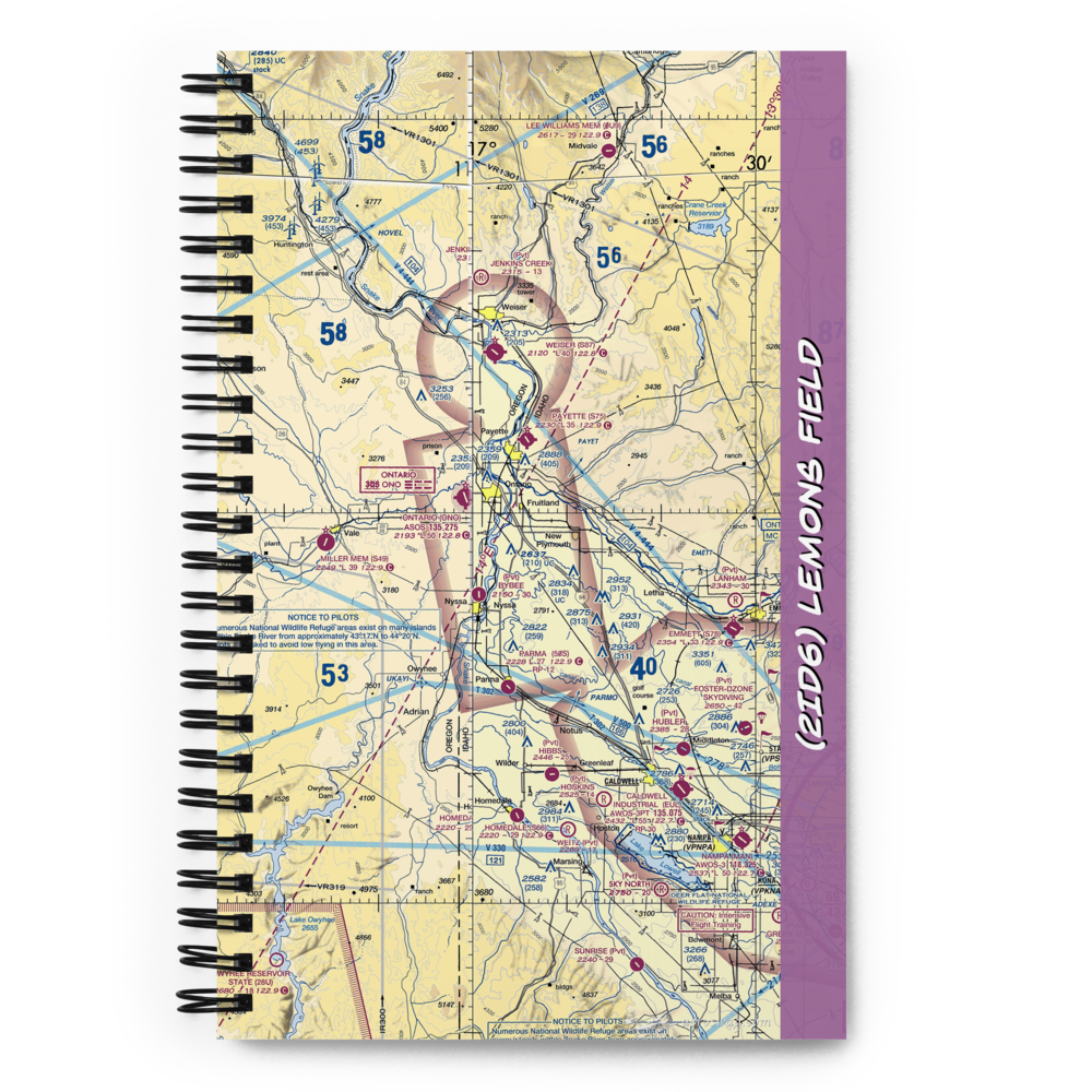 Lemons Field (2ID6) VFR Sectional Notebook 