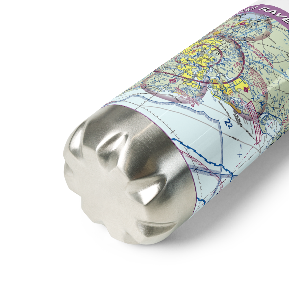 Raven's Run Airport (SC65) VFR Sectional Water Bottle 