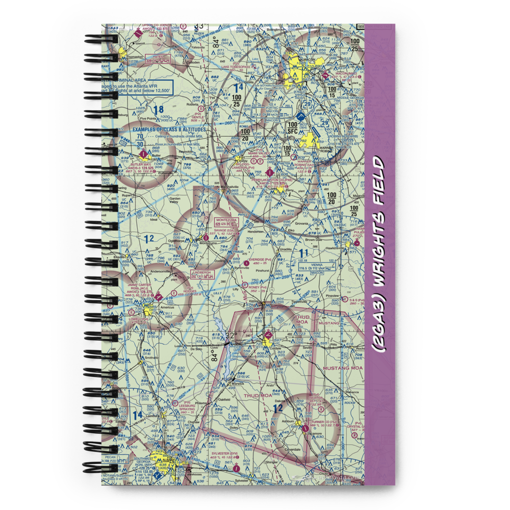 Wrights Field (2GA3) VFR Sectional Notebook 