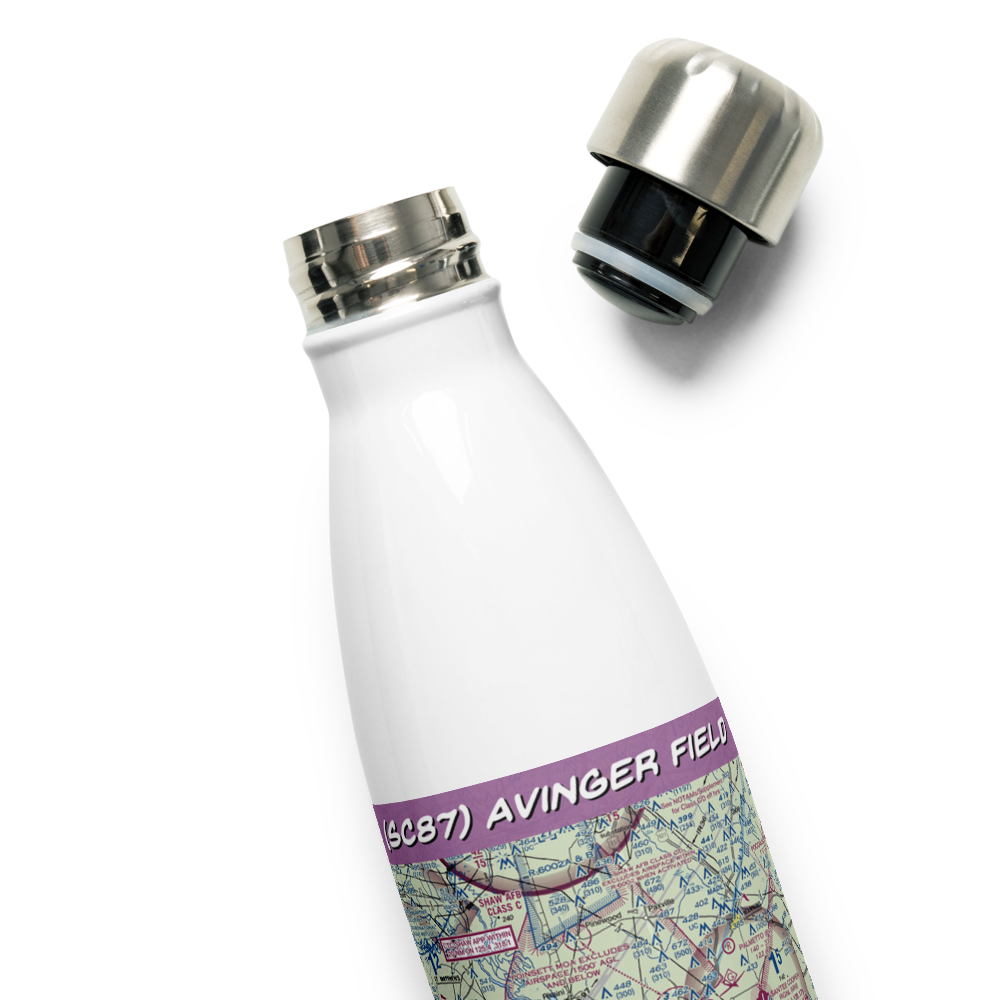 Avinger Field (SC87) VFR Sectional Water Bottle 