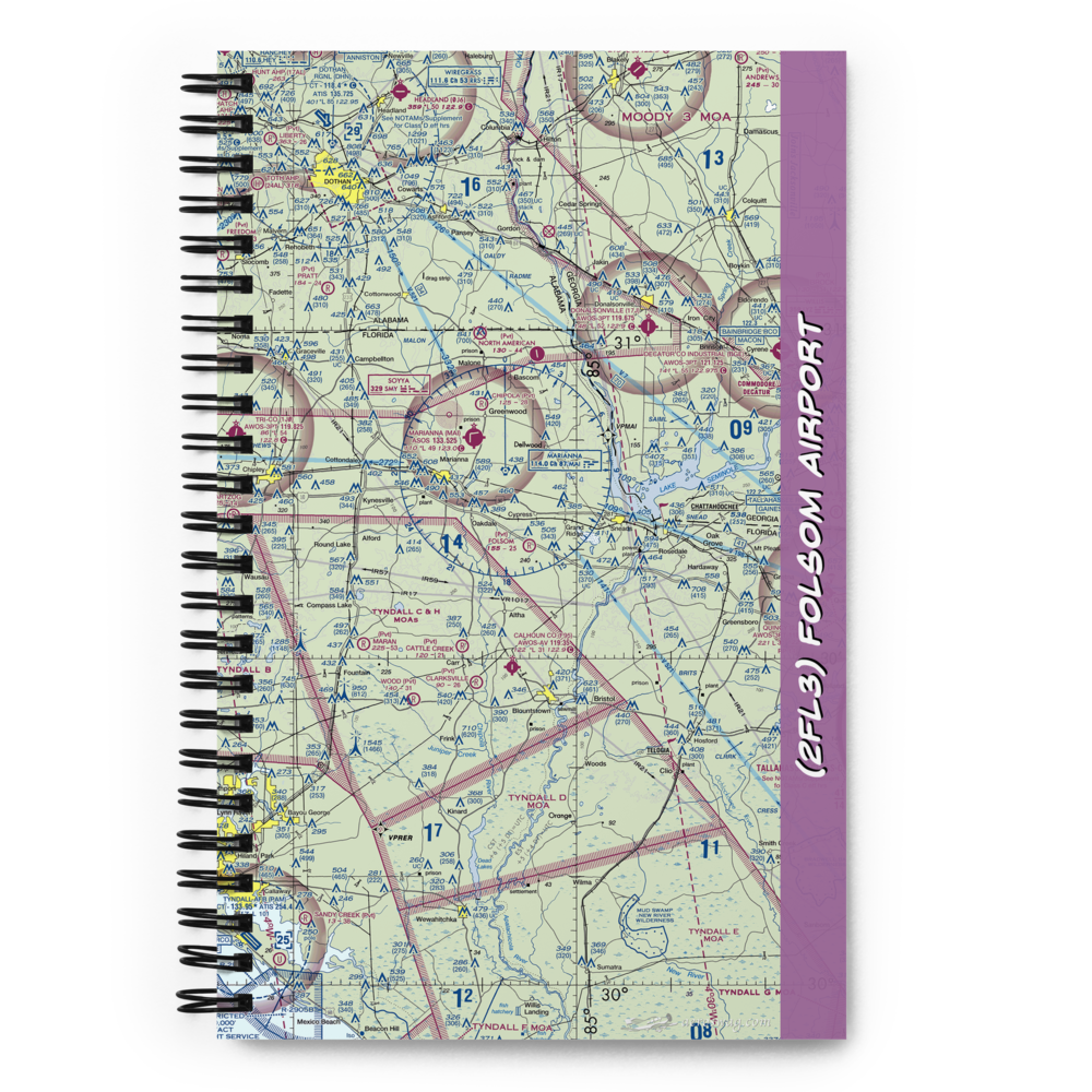 Folsom Airport (2FL3) VFR Sectional Notebook 