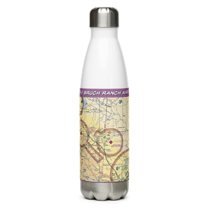 Bruch Ranch Airport (SD24) VFR Sectional Water Bottle