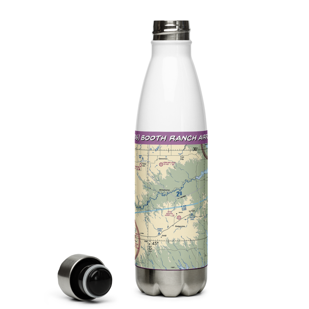 Booth Ranch Airport (SD36) VFR Sectional Water Bottle 