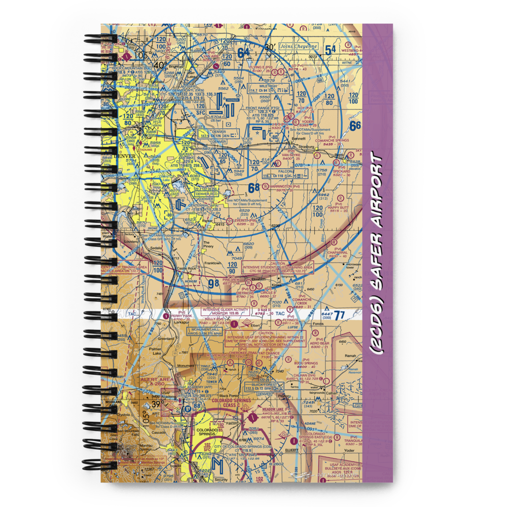 Safer Airport (2CD6) VFR Sectional Notebook 