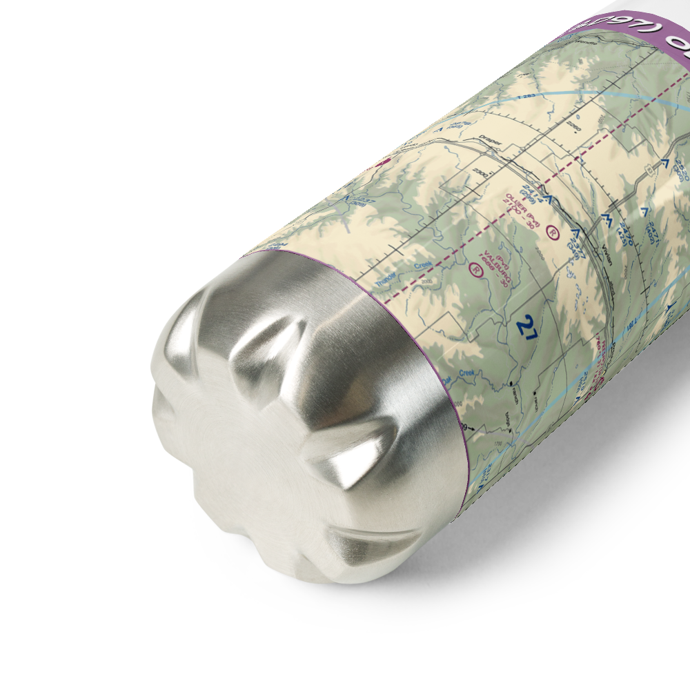Oller Airport (SD97) VFR Sectional Water Bottle 