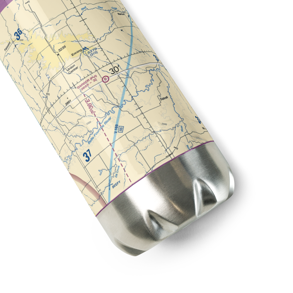Barber Airport (SD98) VFR Sectional Water Bottle 