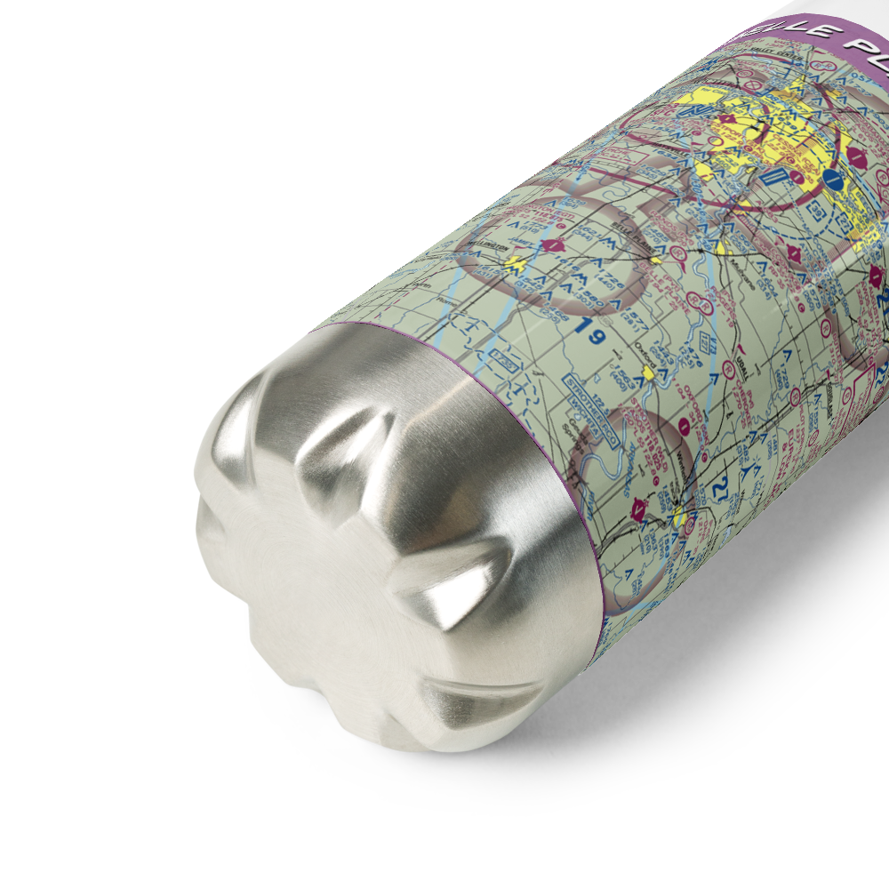 Belle Plaine Farms Airport (SN10) VFR Sectional Water Bottle 