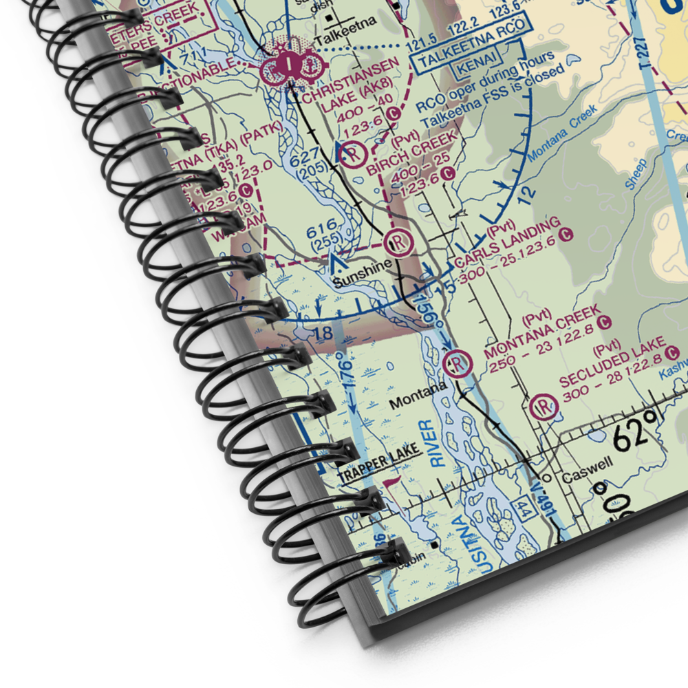 Bald Mountain Airport (2AK7) VFR Sectional Notebook 