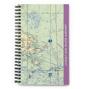 Hog River Airport (2AK6) VFR Sectional Notebook