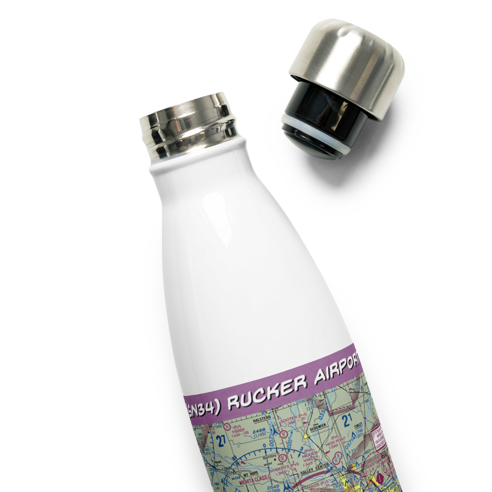 Rucker Airport (SN34) VFR Sectional Water Bottle 