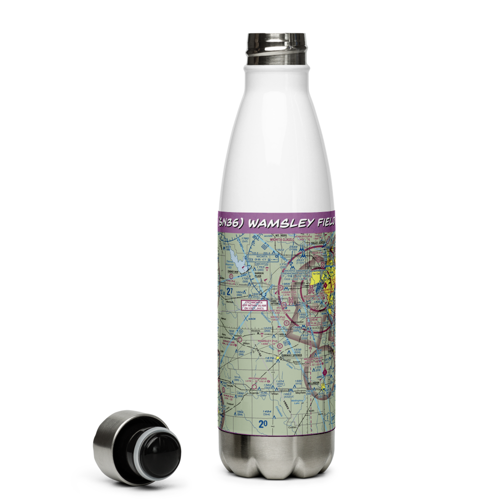 Wamsley Field (SN36) VFR Sectional Water Bottle 