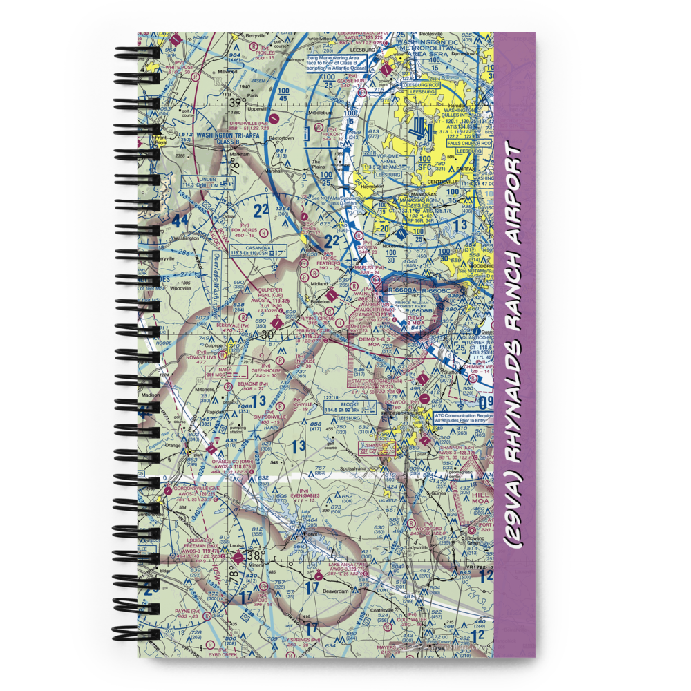 Rhynalds Ranch Airport (29VA) VFR Sectional Notebook 