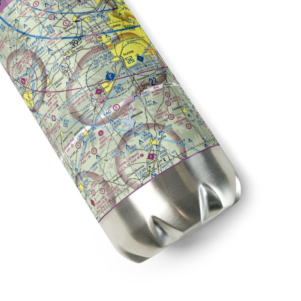 Hermon Farm Airport (SN59) VFR Sectional Water Bottle 