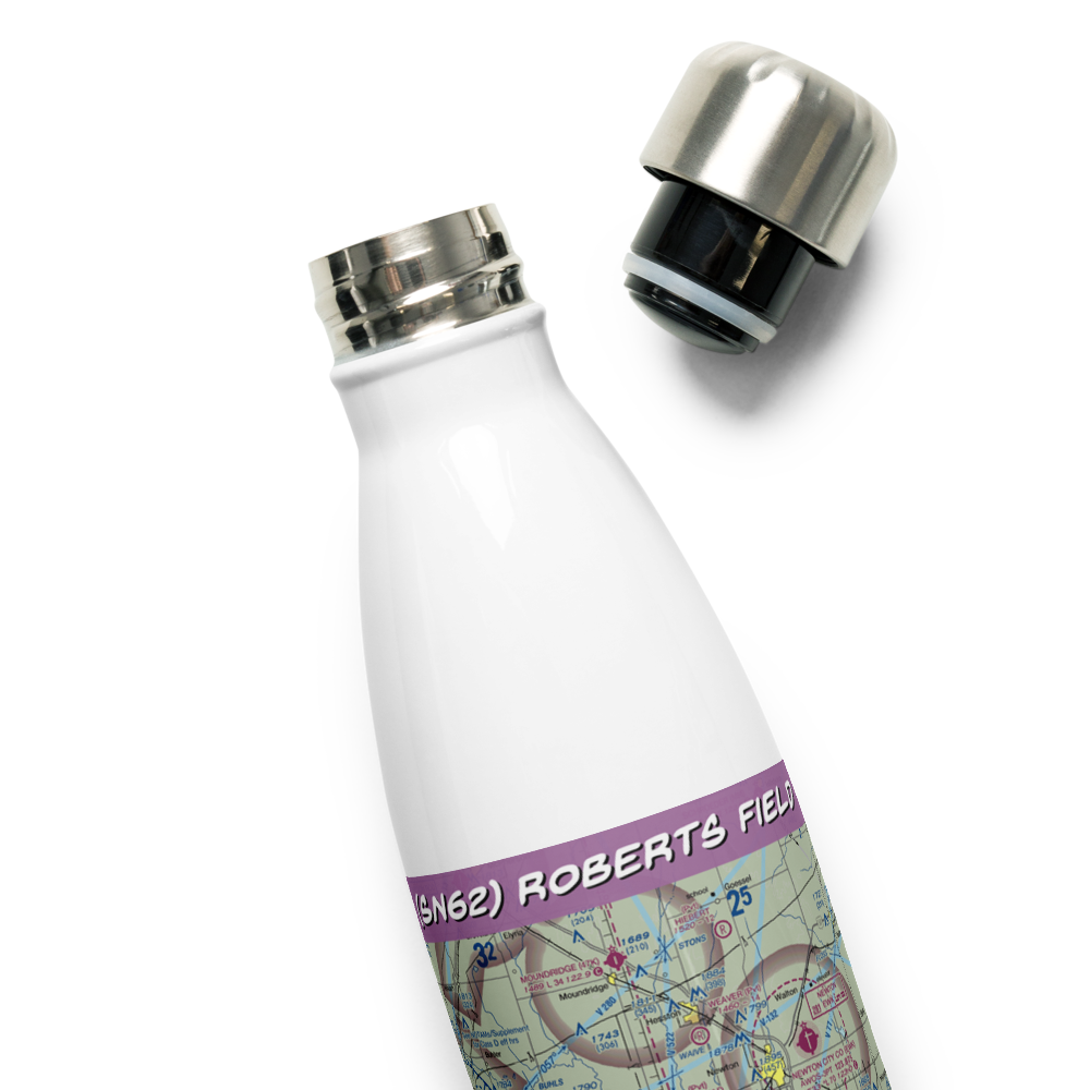 Roberts Field (SN62) VFR Sectional Water Bottle 