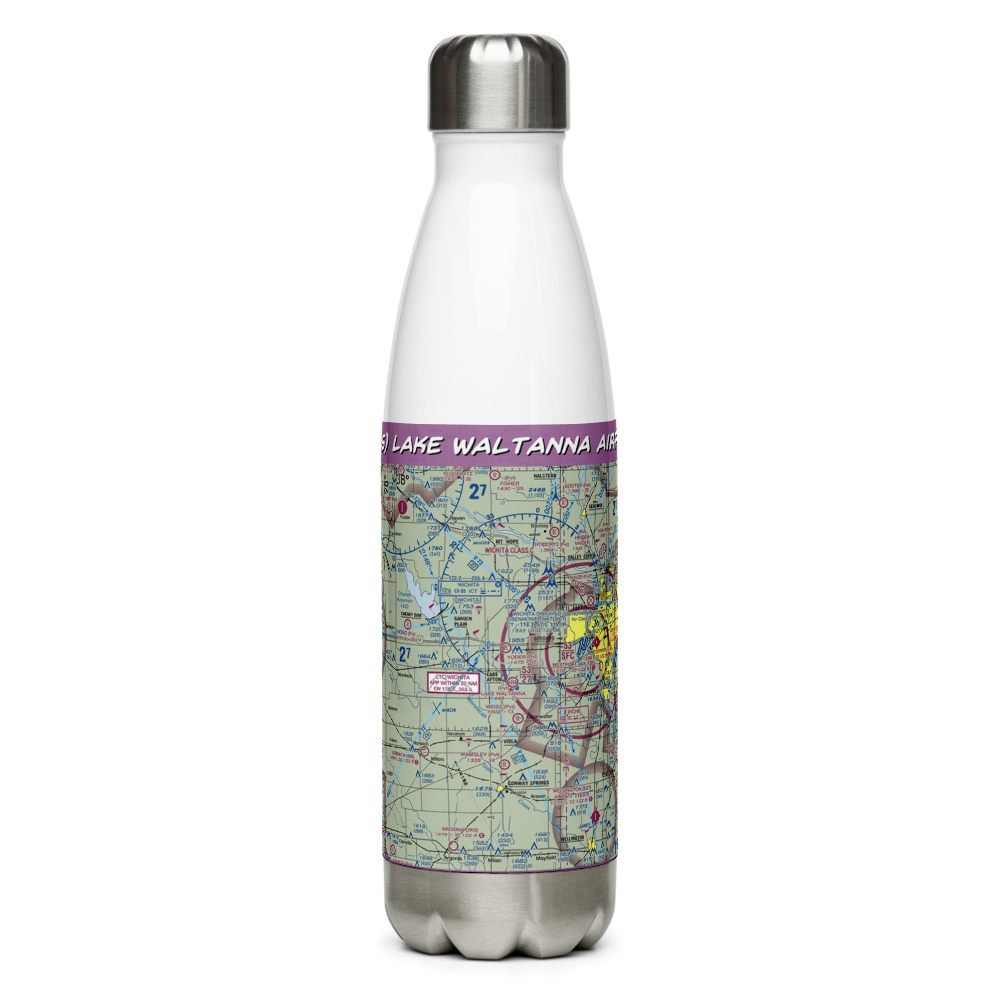 Lake Waltanna Airport (SN65) VFR Sectional Water Bottle 