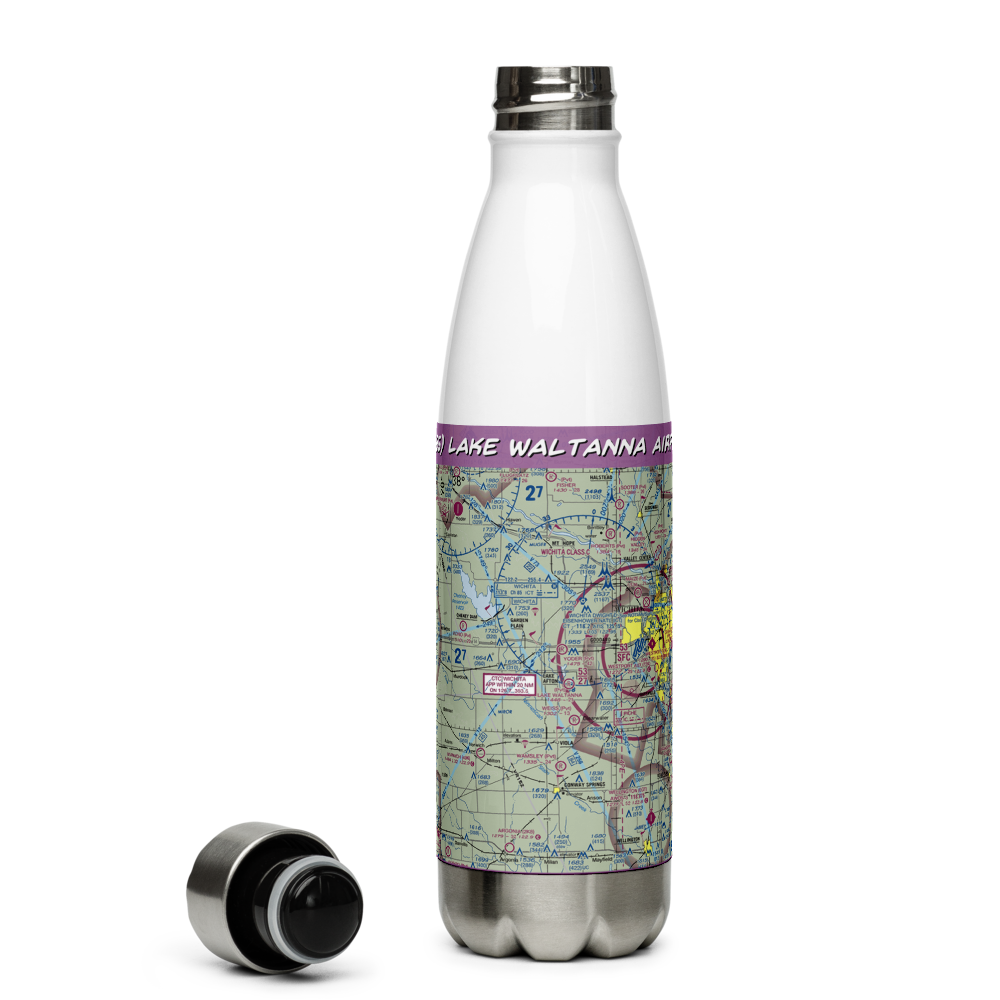 Lake Waltanna Airport (SN65) VFR Sectional Water Bottle 