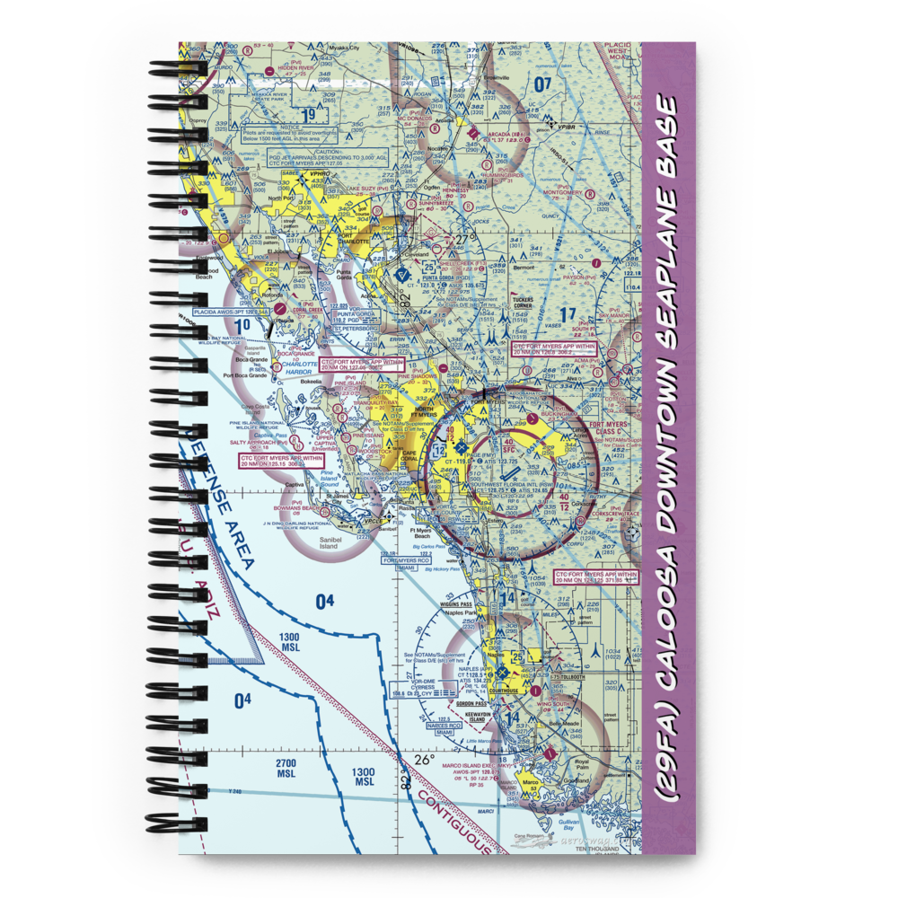 Caloosa Downtown Seaplane Base (29FA) VFR Sectional Notebook 