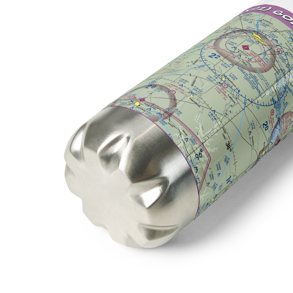 Godfrey Airport (SN91) VFR Sectional Water Bottle 