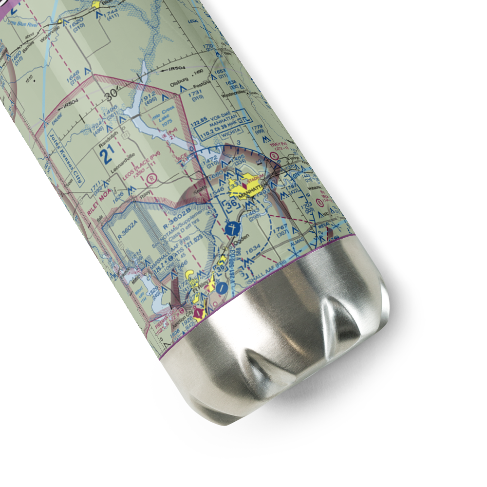 Sunshine Ranch Airport (SN92) VFR Sectional Water Bottle 