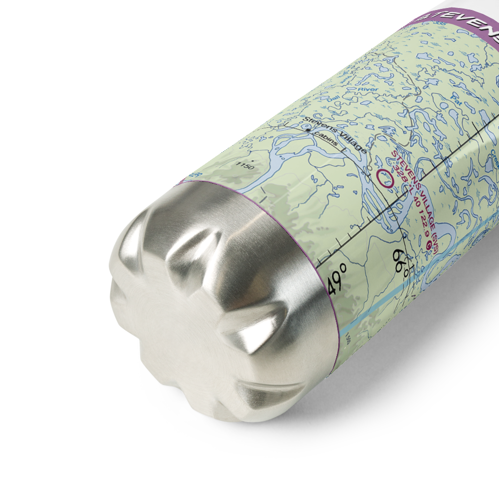Stevens Village Airport (SVS) VFR Sectional Water Bottle 