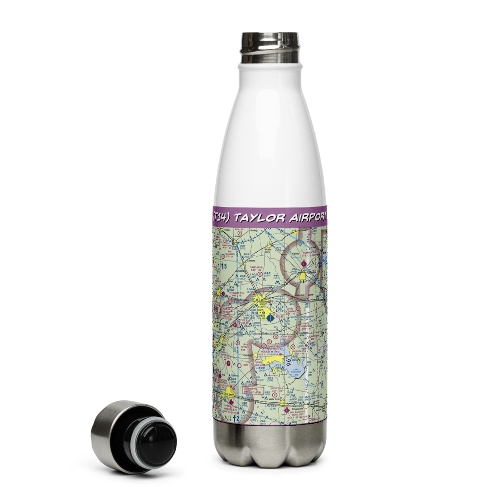 Taylor Airport (T14) VFR Sectional Water Bottle 
