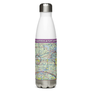 Sudden Stop Airport (T32) VFR Sectional Water Bottle