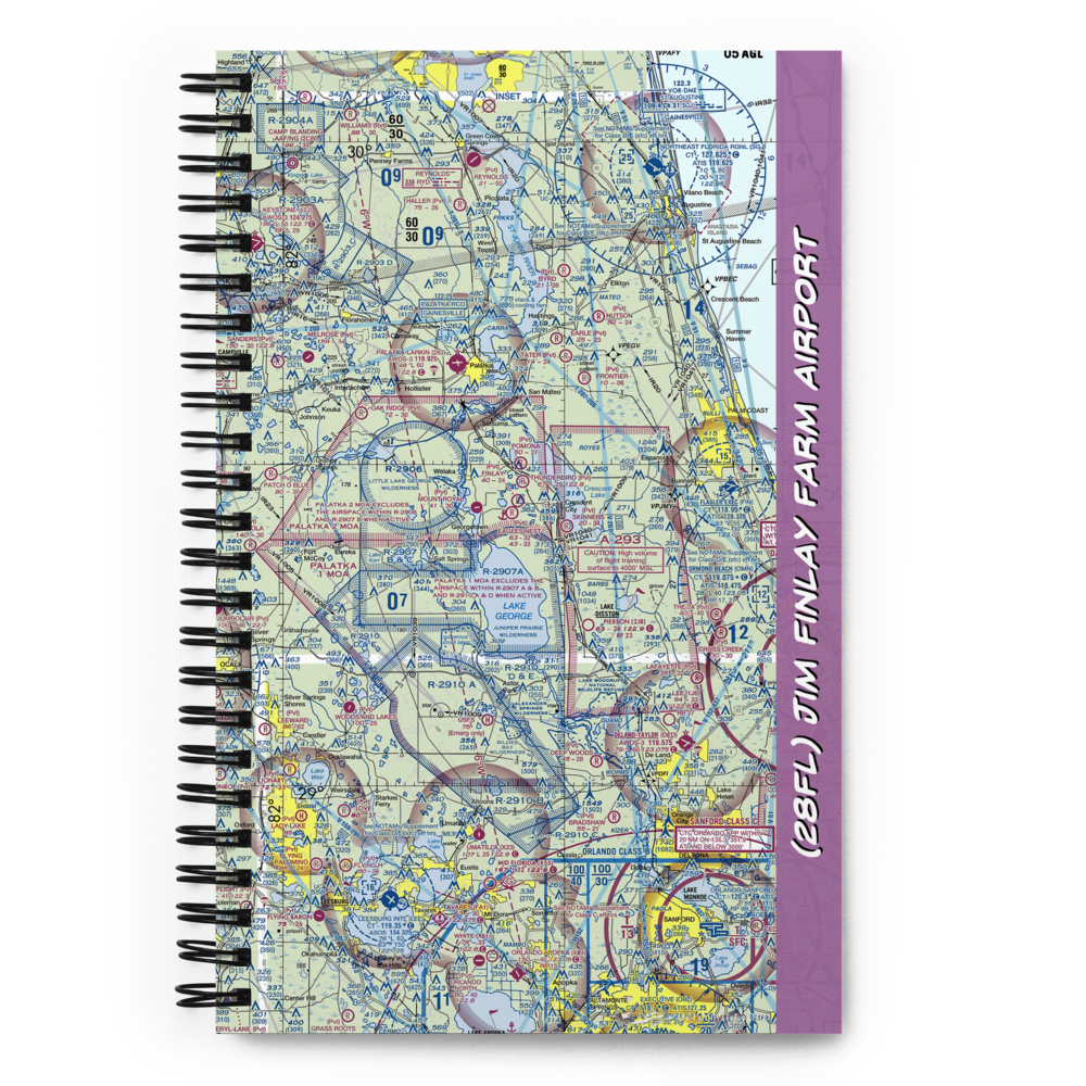 Jim Finlay Farm Airport (28FL) VFR Sectional Notebook 