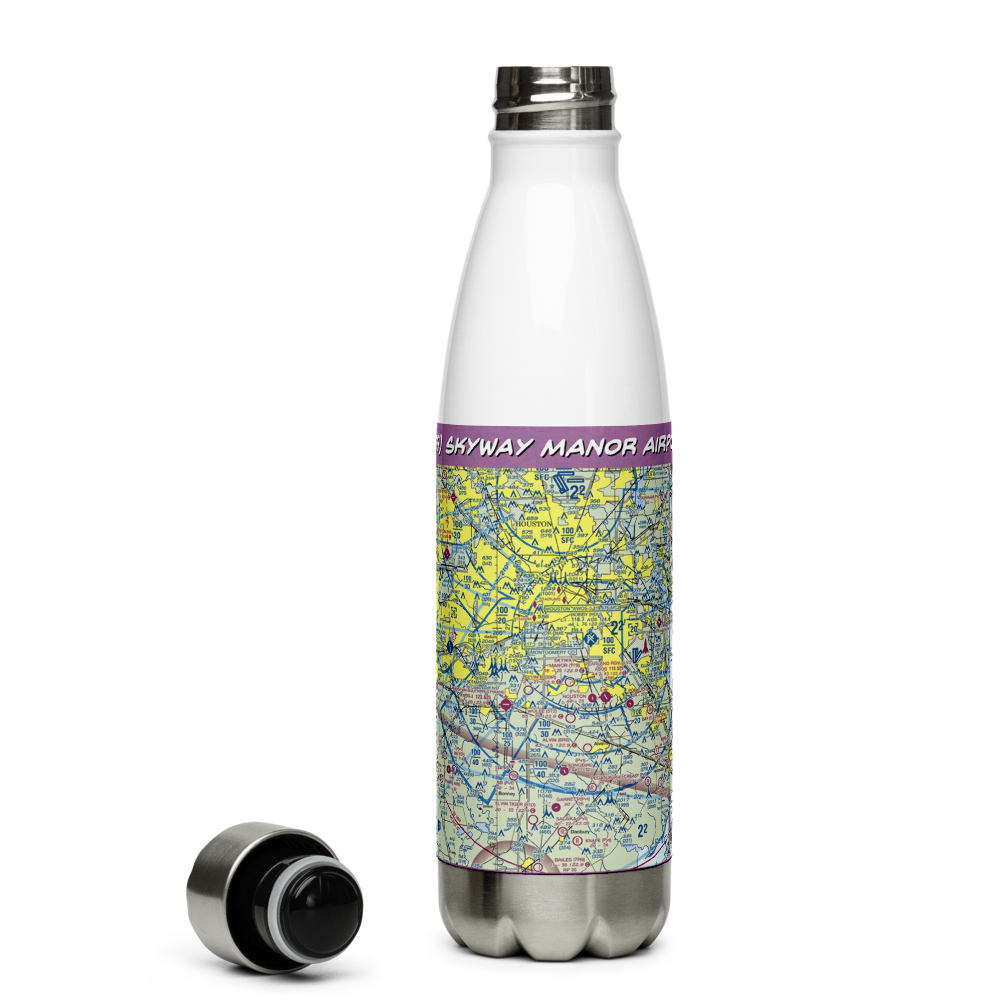 Skyway Manor Airport (T79) VFR Sectional Water Bottle 