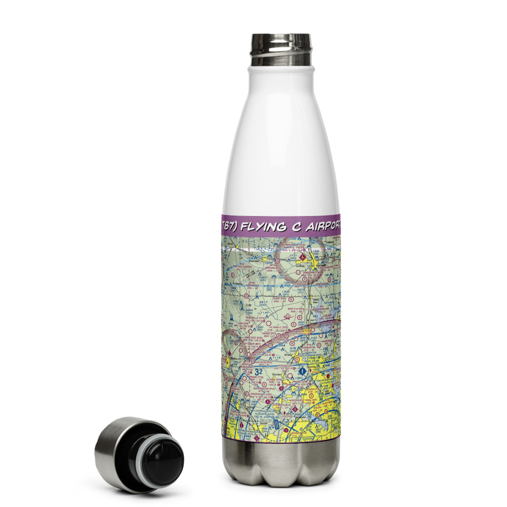 Flying C Airport (T87) VFR Sectional Water Bottle 