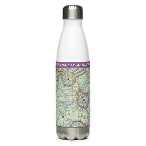 Anxiety Aerodrome (TA05) VFR Sectional Water Bottle